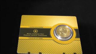 Canadian 1 Oz Gold Maple Leaf Coin 99999 [upl. by Shakti]