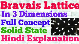 bravais lattice in 3d hindi [upl. by Utas]