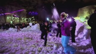 Worlds largest snowball fight in Seattle [upl. by Zita223]