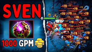 Sven Octarine Core Build 1000GPM 30Kills Carry in 5K MMR🔥 [upl. by Bosson946]