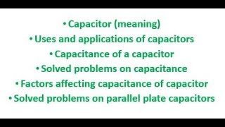 Capacitance of a capacitor 1 [upl. by Hazaki474]