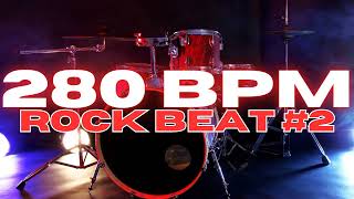 280 BPM  Rock Drum Beat  Loop 2 [upl. by Elsa870]