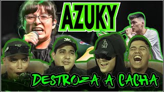 Reaction to Rap Battle Azuky VS Cacha la Batalla Polemica FMS Mexico Jornada 2 [upl. by Aitropal]