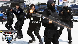 LA PLUS GROSSE FUSILLADE DE LHISTOIRE GTA 5 LSPDFR [upl. by Anaujal]