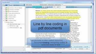 Line by line pdf coding in EPPIReviewer 4 [upl. by Ognimod]