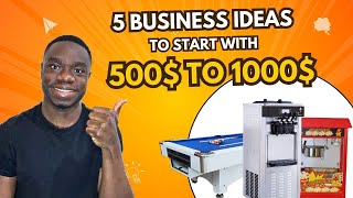 5 Business ideas you can start with 500 to 1000 [upl. by Aketahs]