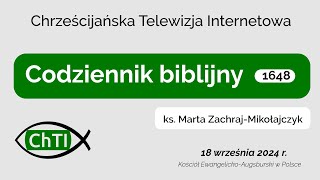 Codziennik biblijny Słowo na dzień 18 września 2024 r [upl. by Milah218]