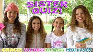 The Sister Quiz Haschak Sisters [upl. by Ahsilak]