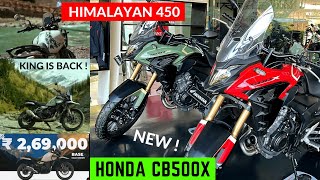 2024 Royal Enfield Himalayan 450 Rival  Honda CB500X 2024 Full Review  Himalayan 450 Launch Price [upl. by Ahsinehs798]