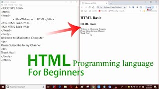 HTML Basic for Beginners  HTML Programming Language [upl. by Lap]