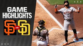 Giants vs Padres Game Highlights 9824  MLB Highlights [upl. by Cogn650]