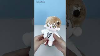 niannyyhouse 15cm Plush Doll Clothes Tshirt Pants Collar Shoes Glasses dollclothes plushtoys [upl. by Tenenbaum509]