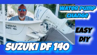 Suzuki Outboard Water Pump Impeller Replacement How I Changed Mine [upl. by Ailices97]