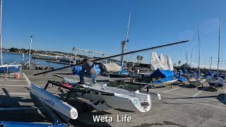 Outfitting Weta Trimaran Yacht [upl. by Amaleta355]