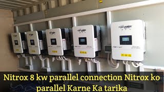 Nitrox 8kw single phase Inveter ko 3 phase main convert Karne Ka tarika [upl. by Ansela225]