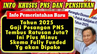 Tahun 2025 Gaji Pesangon PNS Tembus Ratusan Juta Ini Plus Minus Skema Fully Funded [upl. by Eisyak]