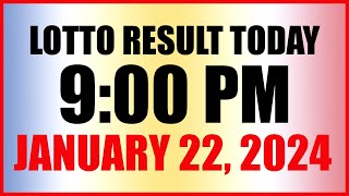 Lotto Result Today 9pm Draw January 22 2024 Swertres Ez2 Pcso [upl. by Scholem]