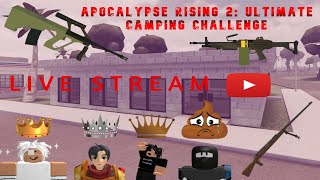 APOCALYPSE RISING 2 ULTIMATE CAMPING CHALLENGE LIVE STREAM [upl. by Freiman]