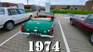 MG MIDGET MK III 1974 Oldtimer Day Culemborg Expensive Classic Cars in good condition Retro Walk [upl. by Einafit]