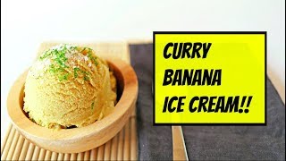 VEGAN CURRY BANANA ICE CREAM🍦🍦 [upl. by Odnolor]