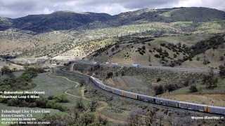 Tehachapi Live Train Cam At West Cable [upl. by Joey]