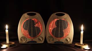 😴 Deep Twin Fan Heater Sounds with Metal Fan Noise and Box Fan Noise [upl. by Efeek]