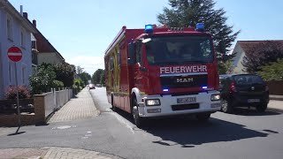 Gebäudebrand Alarmfahrt vom ELW2 Feuerwehr Landkreis Wolfenbüttel zu einem Brand 3 ins Stadtgebiet [upl. by Des]