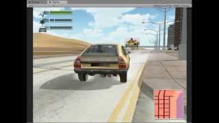 Unity3D Edys Vehicle Physics DRIV3R Citroen CX reshaped like the beta version [upl. by Hasheem]