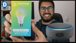 Como conectar Smart Lâmpada da Positivo com Alexa [upl. by Dolly]