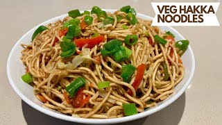 Veg Hakka Noodles Recipe  Hakka Noodles Recipe  Veg Chowmein Recipe Street Style [upl. by Woodson195]