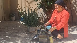 IRAN village lifestyleDaily routine of village lifemaking lemon juice and pefila [upl. by Greggory]