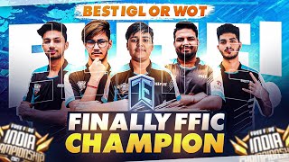 FFIC FINALS HIGHLIGHTS🔥  HOW I LEAD MY TEAM TO VICTORY🥇 BEST IGL OR WOT MUST WATCH champions [upl. by Aicilef]