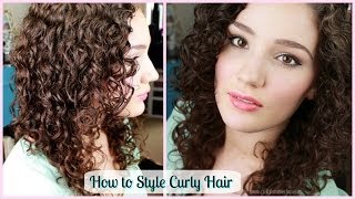 How to Style Curly Hair amp Create Ringlets GIVEAWAY WINNER [upl. by Marler]