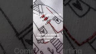 Basic Satin Stitch Quick Tutorial [upl. by Ayalat586]