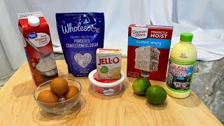 Box Cake Mix Hack Shortcut to Delicious KEY LIME CAKE [upl. by Semmes860]