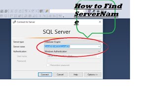 Connect SQL Server to Database Engine How to Find SQL Server Name  Fix the SQL server name error [upl. by Tabb631]