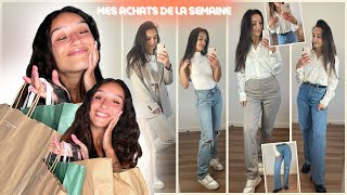 MES ACHATS DE LA SEMAINE haul Bershka HampM Zara [upl. by Anihta514]