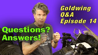 Goldwing QampA Episode 14 Time Distortion Battery Tender Accessories Windshields Strange Handling [upl. by Alilad]