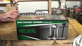 Unboxing RCBS Rock Chucker Supreme reloading press  HD [upl. by Macomber]