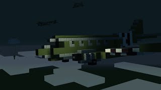 Minecraft DDay Normandy Airborne Drops Animation [upl. by Ahsitul]