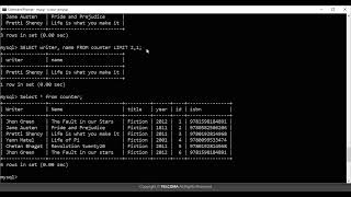 48 Using Qualifiers with SELECT command [upl. by Ahsiret]