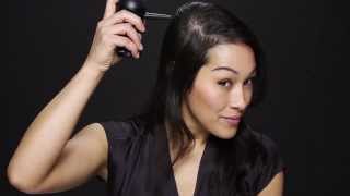 How to Get Fuller Hair by Applying Toppik Hair Building Fibers Featuring Melina [upl. by Aremaj]