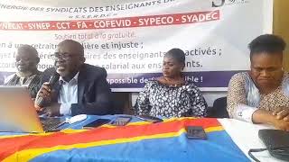 Kinshasa  DÉCLARATION SYNDICALE DU 21 SEPTEMBRE 2024 [upl. by Bashemath]