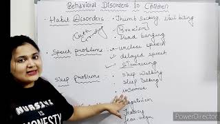 BEHAVIORAL DISORDERS IN CHILDREN CLASSIFICATION  IN HINDI  PEDIATRICS [upl. by Cung254]