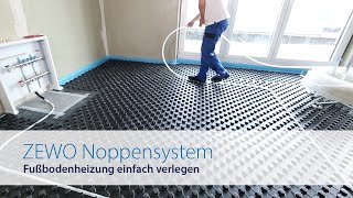 ZEWOTHERM  Fußbodenheizung  Noppensystem [upl. by Daren]