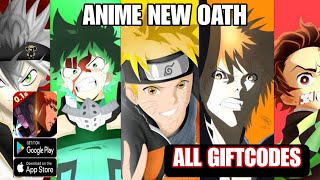 Anime New Oath Gameplay amp All 10 Giftcodes  RPG Game Anime Android [upl. by Acinyt]