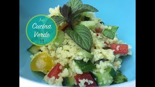 Couscous Salat alla Birina Rezept  Mit frischer Minze [upl. by Lalise]