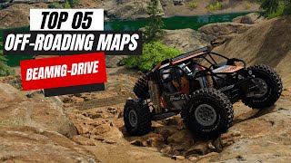 Top 5 Off Roading Maps BeamNG Drive  Links [upl. by Upali625]