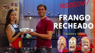 Filé de Frango Recheado com Presunto e Queijo [upl. by Konrad]