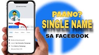 PAANO MAG ONE NAME SA FACEBOOK 2024  100 EASY STEP [upl. by Miculek]